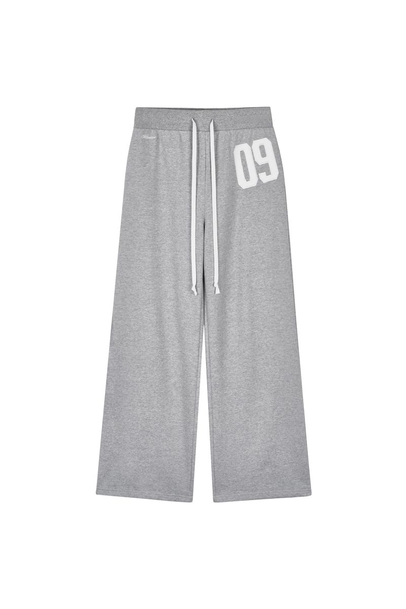 09 Numbering straight pants, Pink