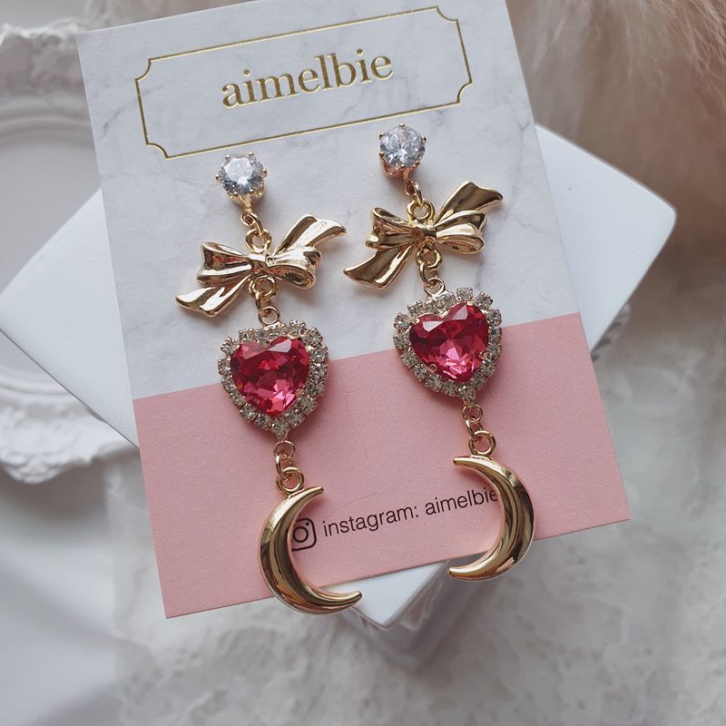 Moon Witch Earring - Rosepink
