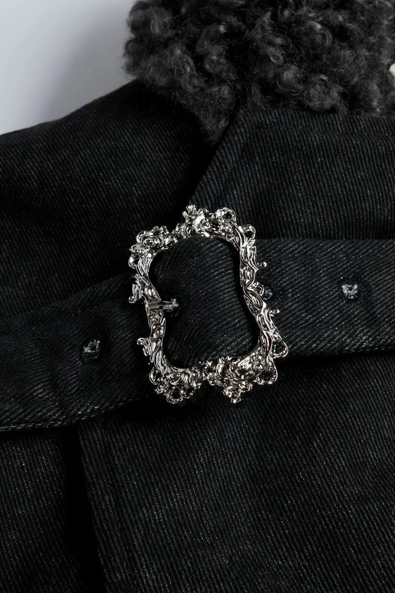 Fur Collar Padded Parka Jacket