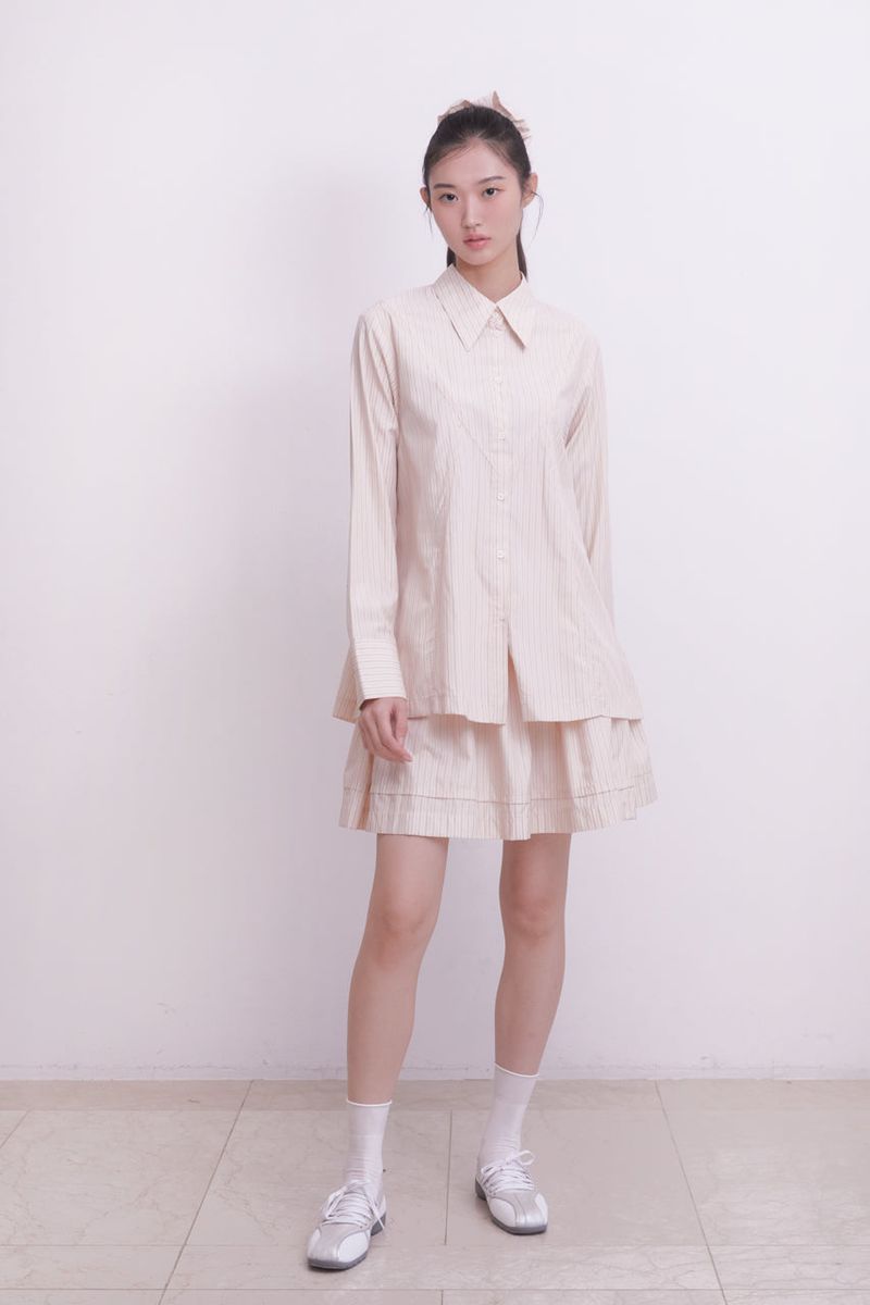 Classic flare-lined shirt (STRIPE)