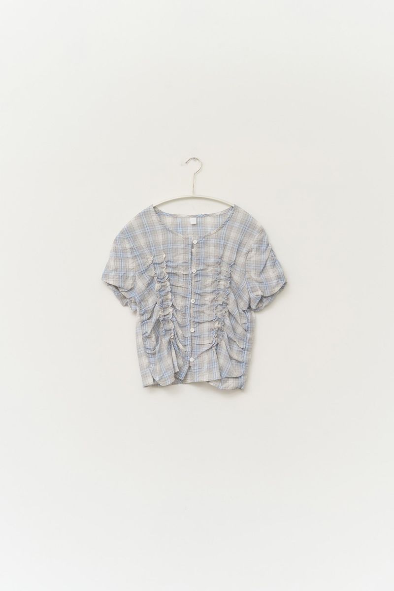 (W) Heal Shirring Blouse
