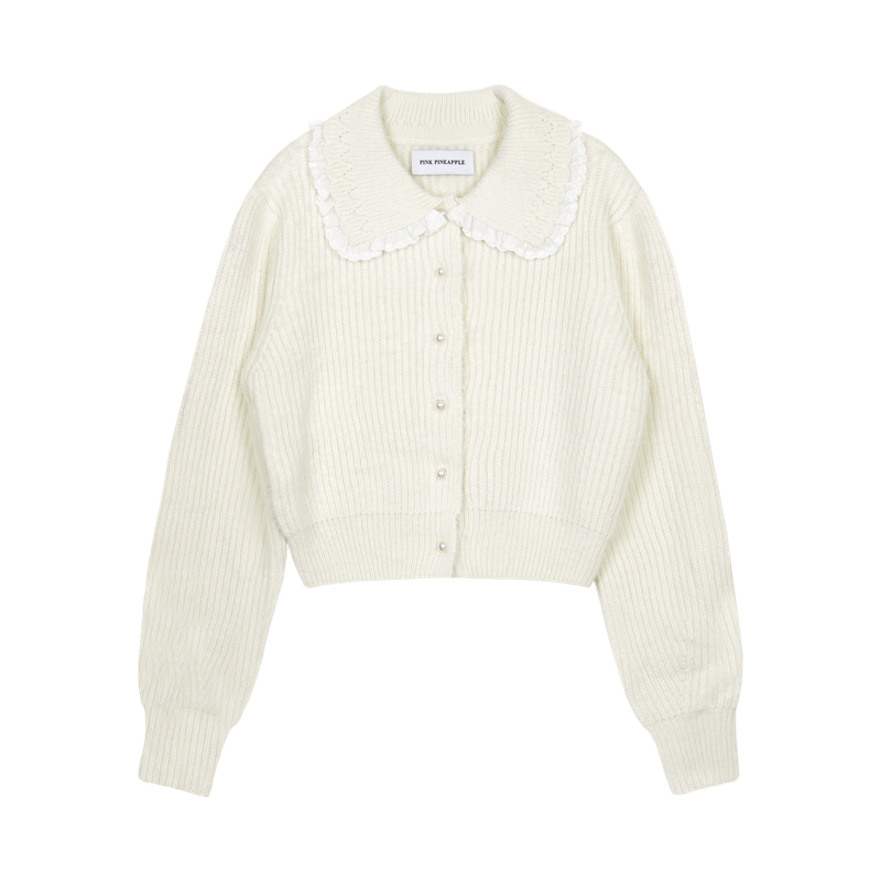 PINK PINEAPPLE（ピンクパイナップル）の「DREAMY FEATHER CARDIGAN（Tops）」