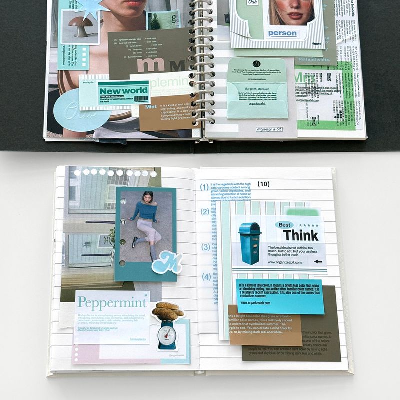 oab tone pack mint / scrap sticker set