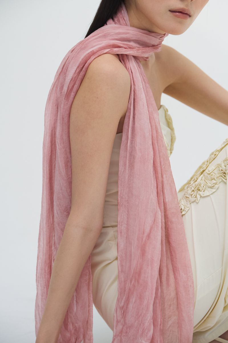 Pleats loom light scarf_5colors
