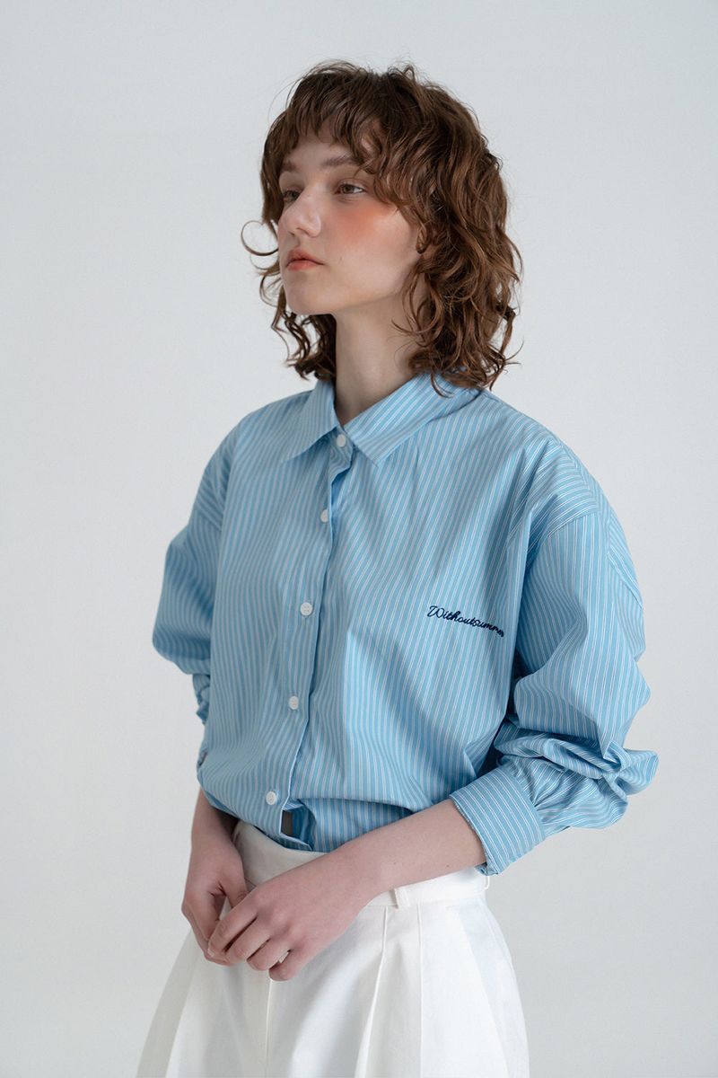 Blooming shirt_stripe blue