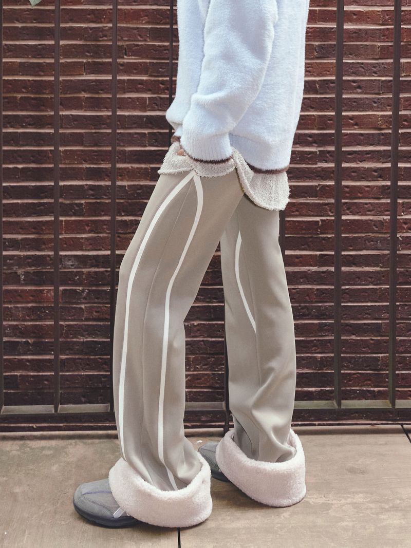 SHERPA POINT FITTED JERSEY PANTS (KHAKI)