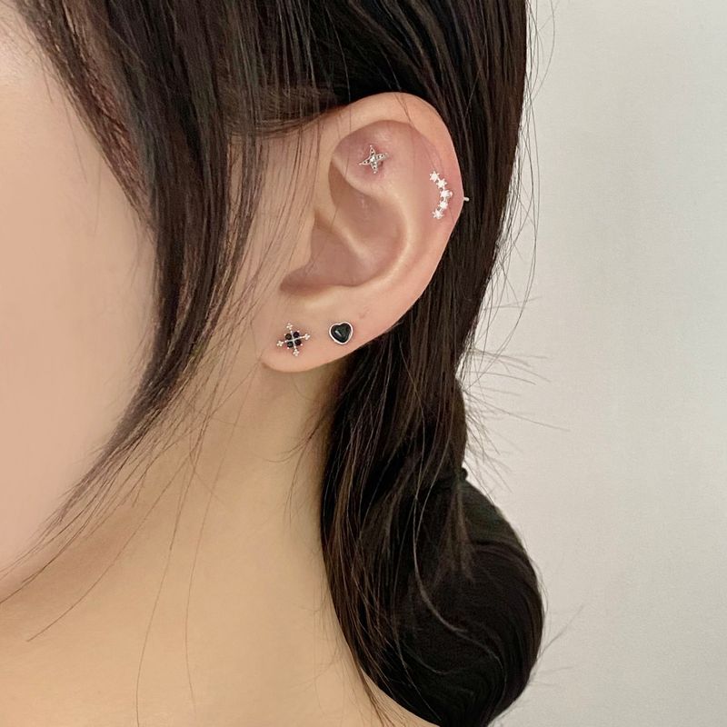 [4 set] glitter piercing set