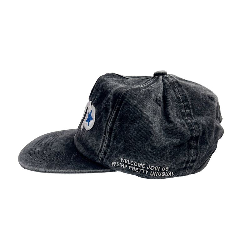 mnmp Star Logo Cap Washed Black
