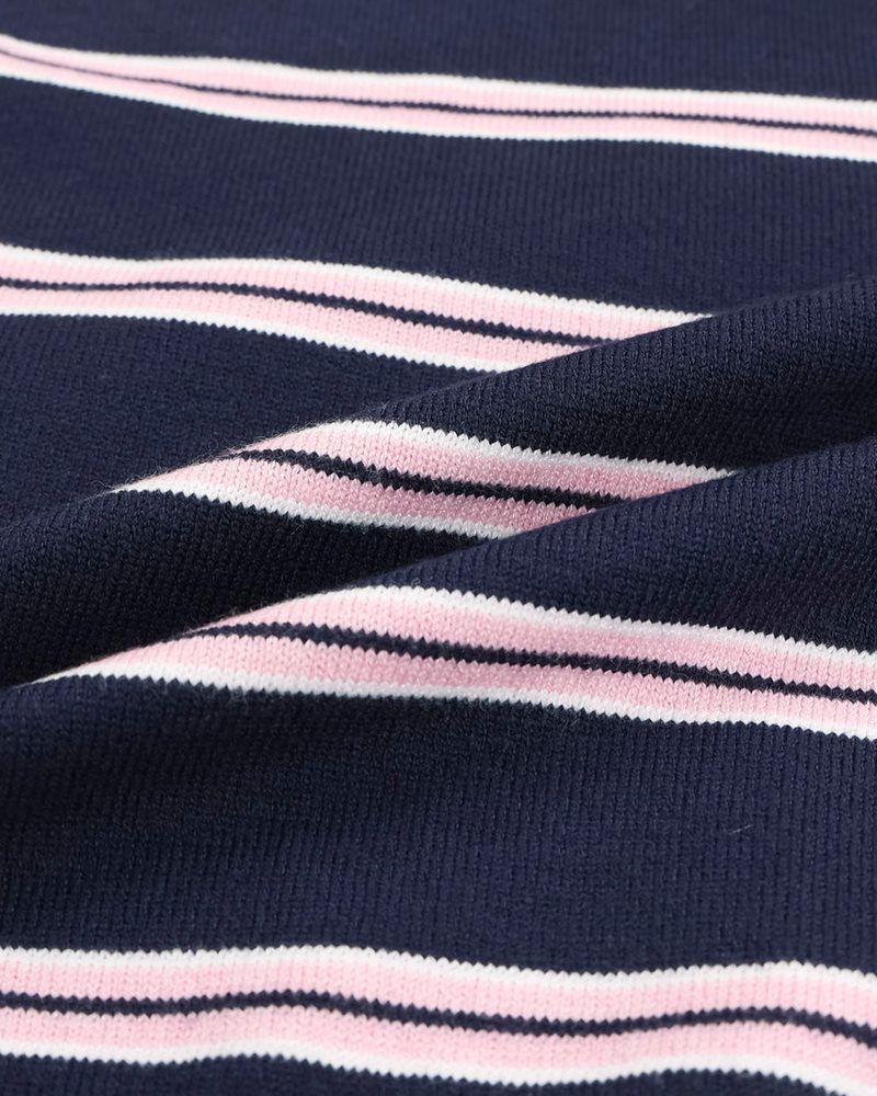 Diron Striped Henley Knit