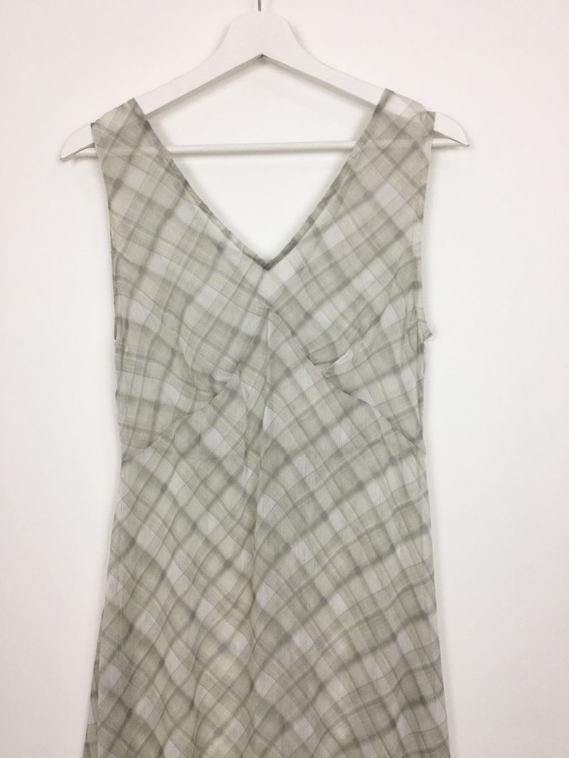 Sheer Check Long One Piece (1color)
