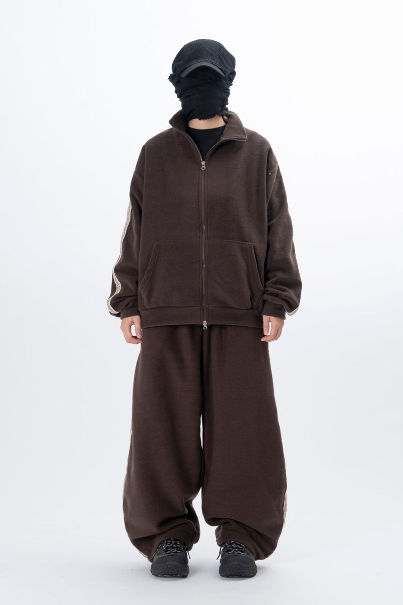 Selma Ethnic Fleece Set-up Track Top