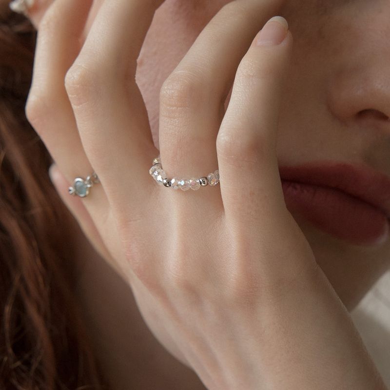 MerryMotive（メリーモチーブ）の「Crystal surgical ball ring（Accessories）」