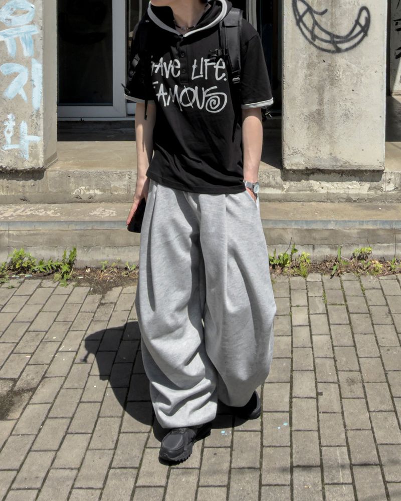 Roven Pintuck Curved Sweat Pants