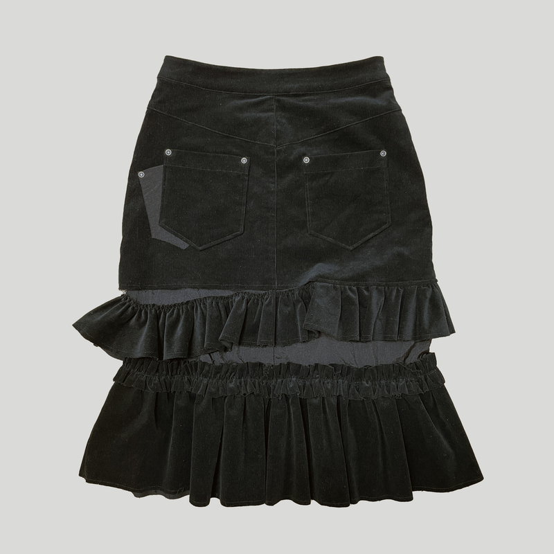 FRILL MIDI SKIRT