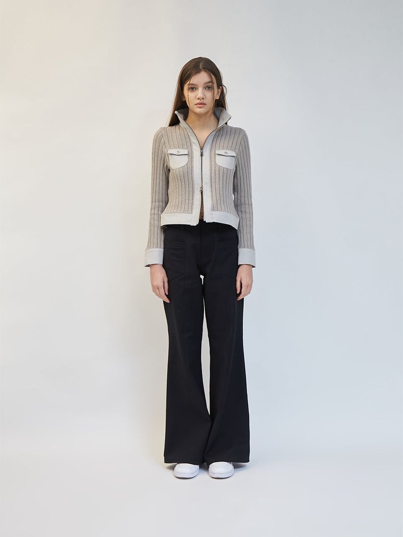 FRONT POCKET FLARE PANTS