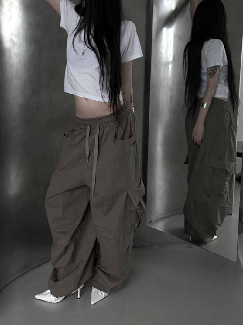 balloon big cargo pants (2color)