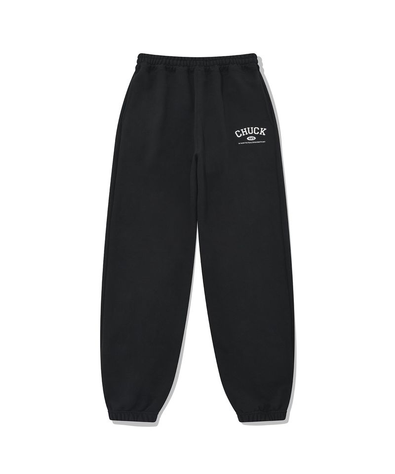 CHUCK(チャック)の「CHUCK スモールアーチロゴジョガーパンツ / CHUCK SMALL ARCH LOGO JOGGER PANTS (BLACK)(Pants)」