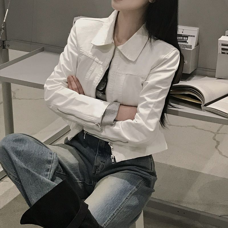 [Bellide made] COLOR INCISION COTTON TWO-WAY JACKET