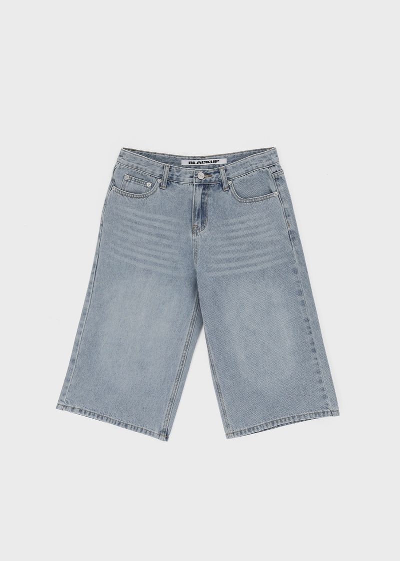 [B-DENIM] SUMMER WASHED BERMUDA JEANS 055