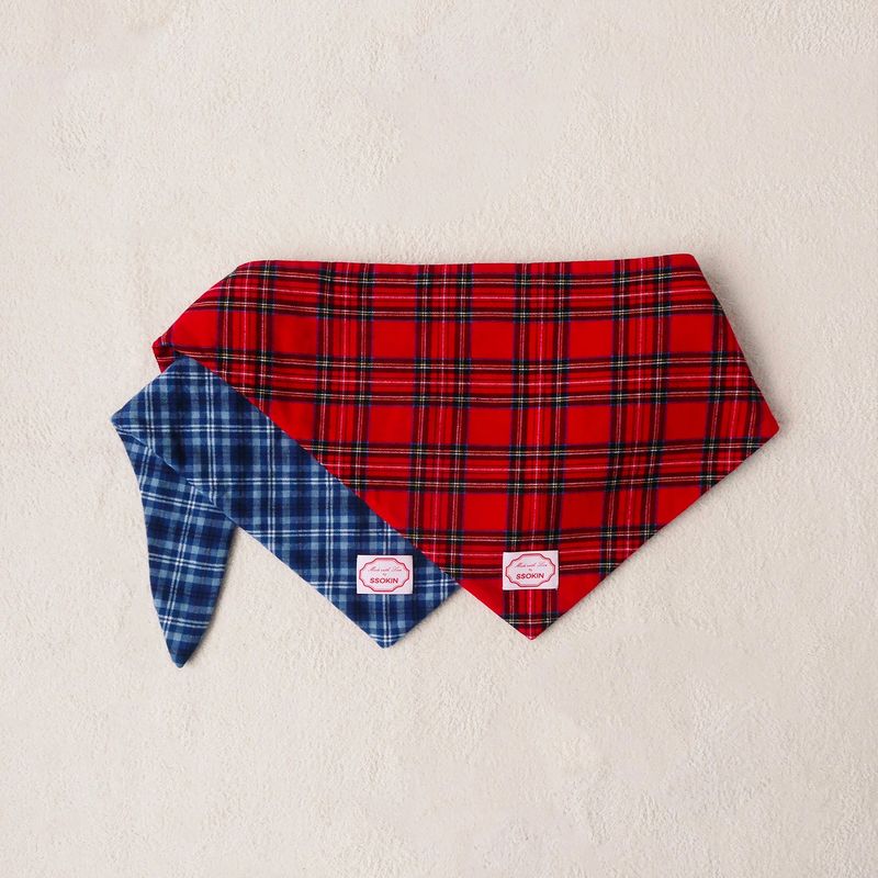 Padded Shoulder Scarf_Blue