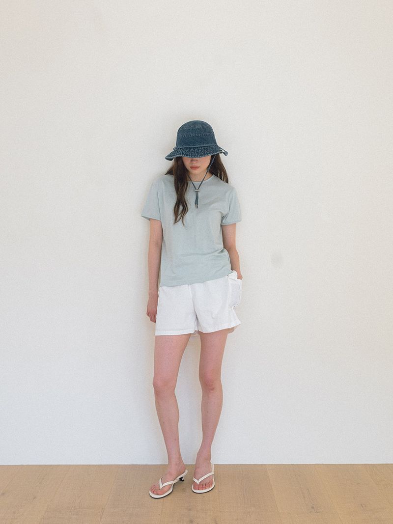 Basic Cotton T-shirt - Sky blue