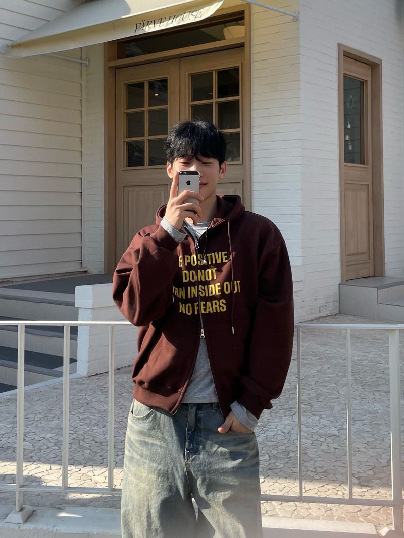 Positive Two-Way Hood Zip-Up (3colors)