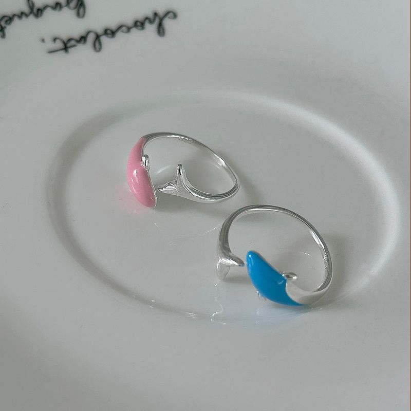 [925silver] Dolphin ring (2color)