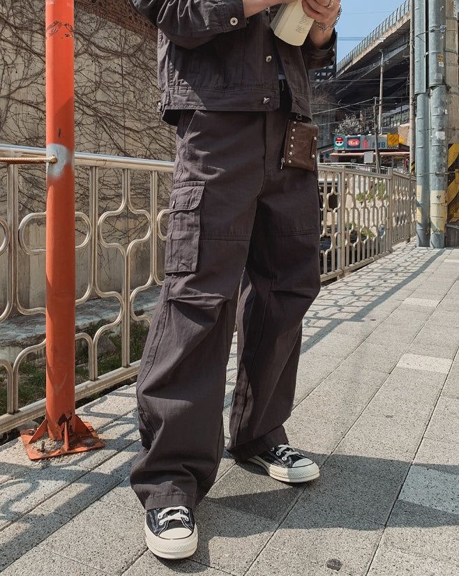2PLAN(ツープラン)の「Merrick Herringbone Cargo Wide Pants(Pants)」
