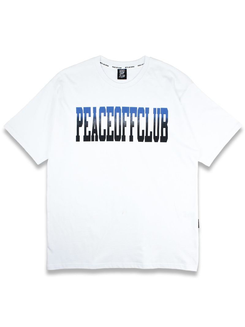 peaceoffclub（ピースオフクラブ）の「Gradation_Logo Short Sleeve Tee WHITE（Tops）」