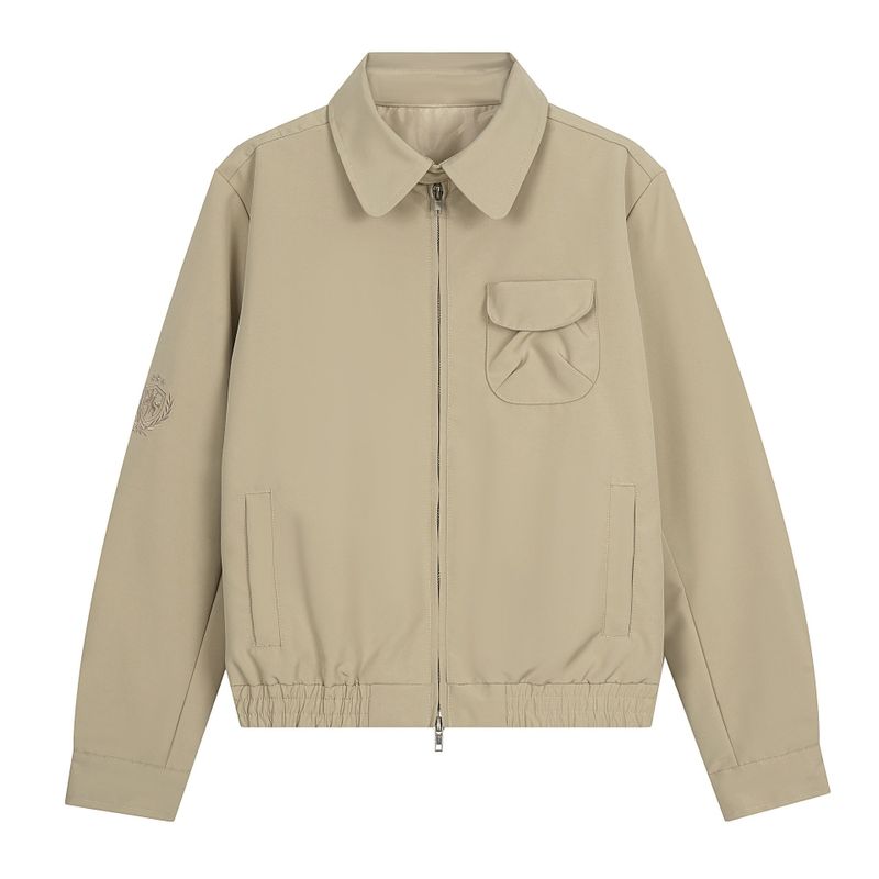 Cozy&Kitsch（コージーアンドキッチ）の「ニアストラクチャーラインミニマルジップジャンパー（ジャケット/アウター）」