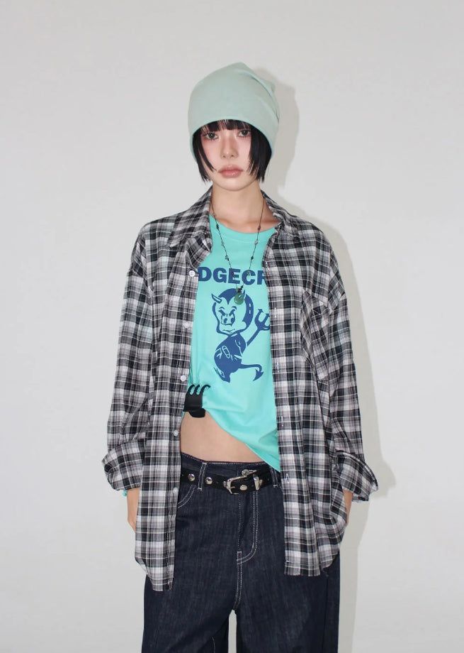 AAKE(アケ)の「RAW EDGE CHECK SHIRT(Tops)」