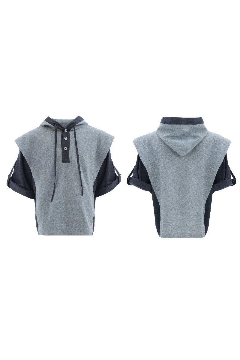 Hooded Panel Design Tee