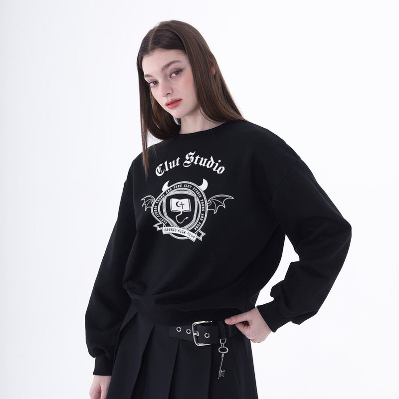 CLUT STUDIO(クラットスタジオ)の「0 7 banned book club sweatshirt - BLACK(Tops)」