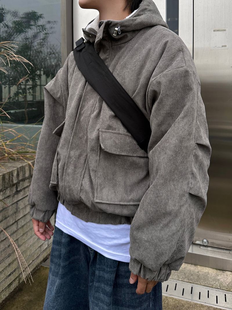 Number Jack Corduroy Hooded Jacket 3C