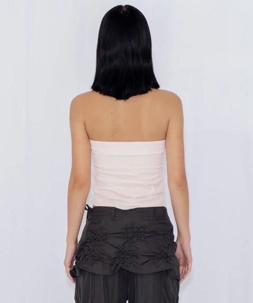 SHEER HALTERNECK TOP