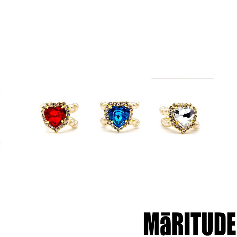 HEART BEAM RINGS (3COLOR)