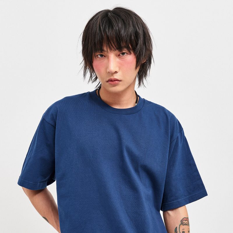 Men's Crop T-Shirt Navy