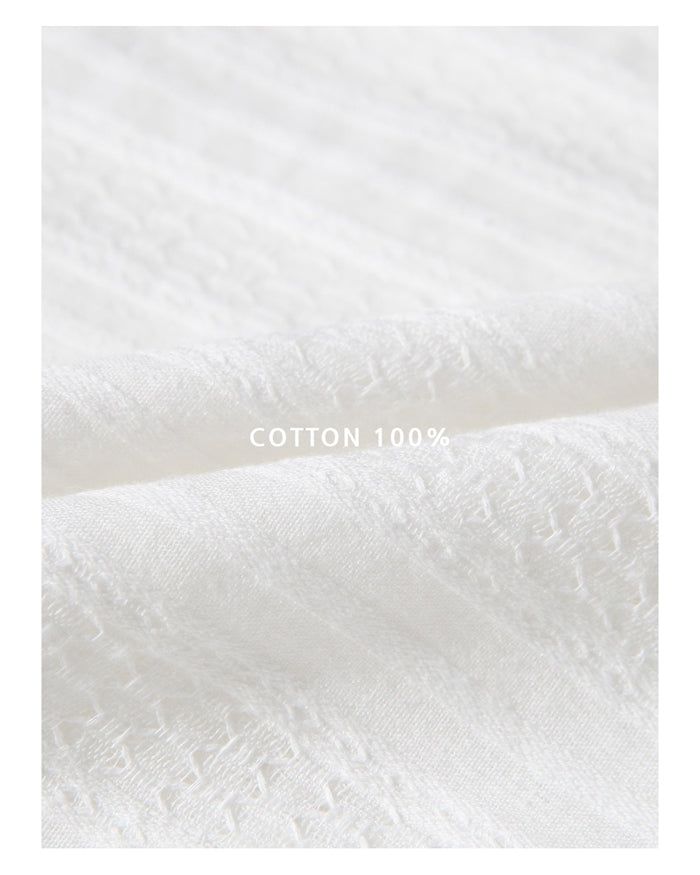 (UNISEX) Airy Lace Net Shirt