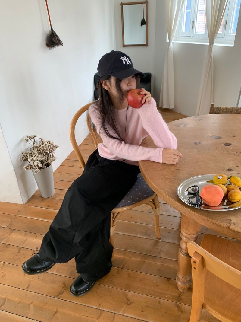 MOHAIR WHOLEGARMENT KNIT (3C)