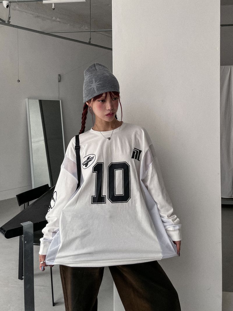 ナンバーハーフマッシュスポーティジャージ