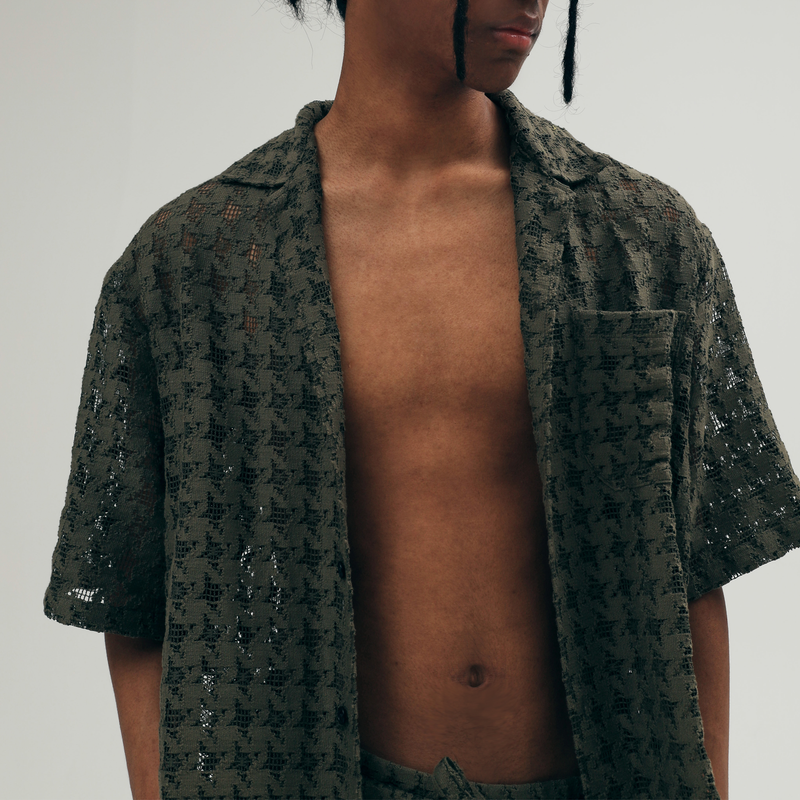 KHAKI KNIT SHIRT
