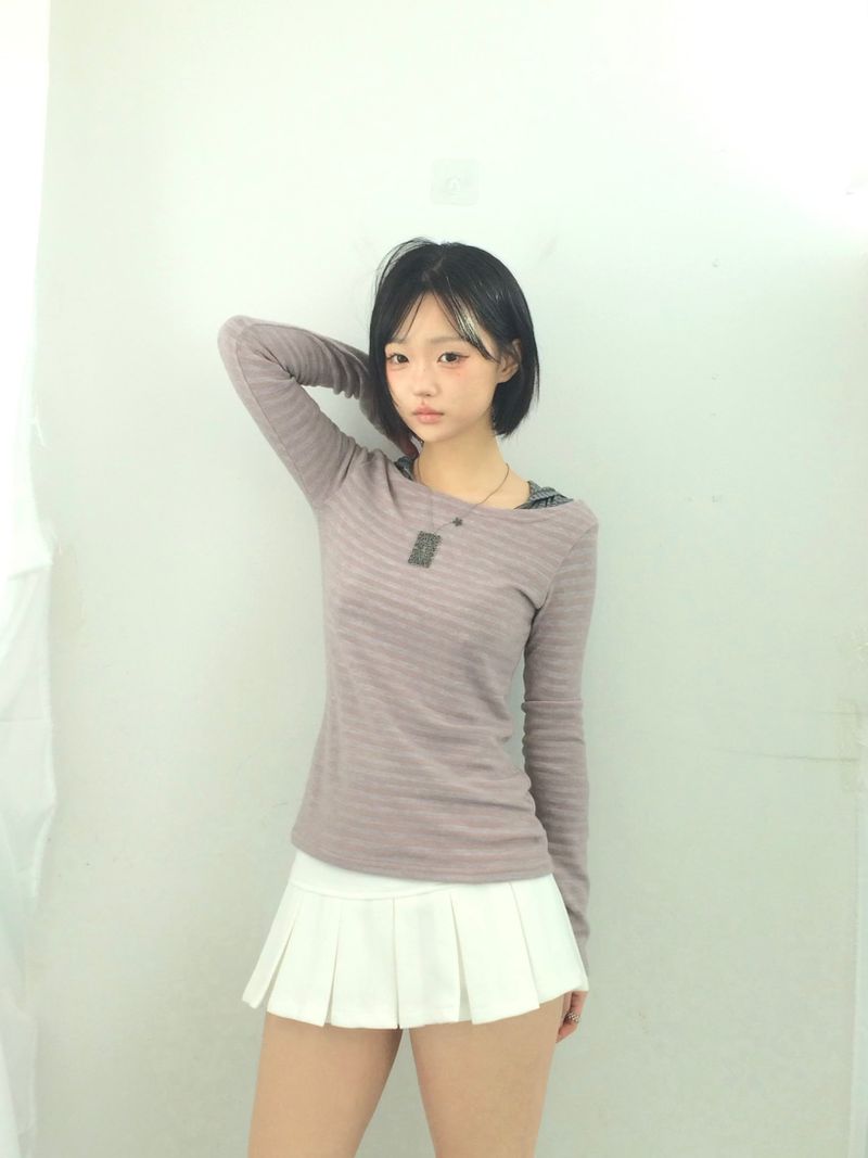 Basic Pleated Miniskirt