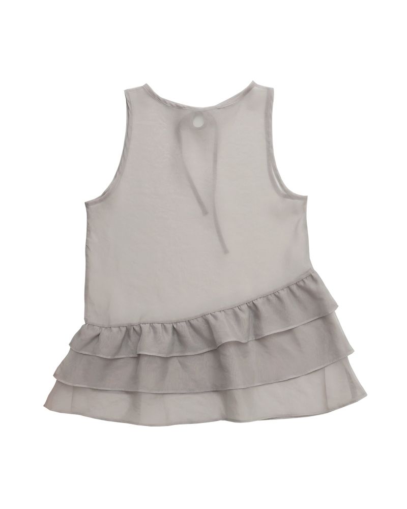 glitter sheer unbalance layered op