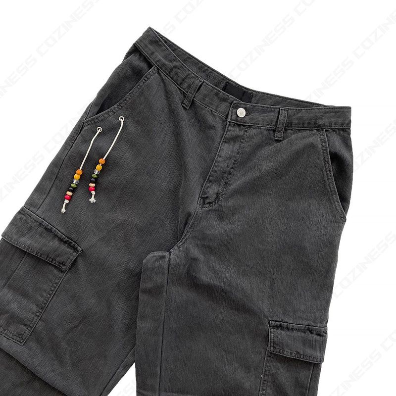 CL Ditto beads Washing cargo pants (3 colors)