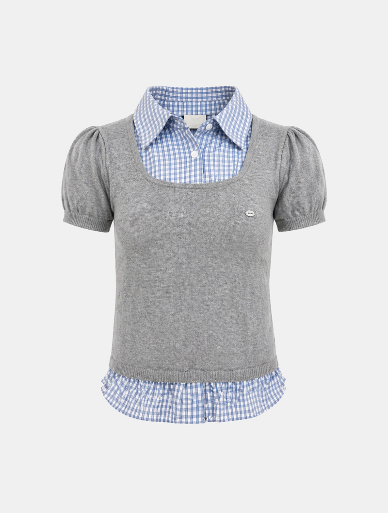 Sena Check Shirt Knit To