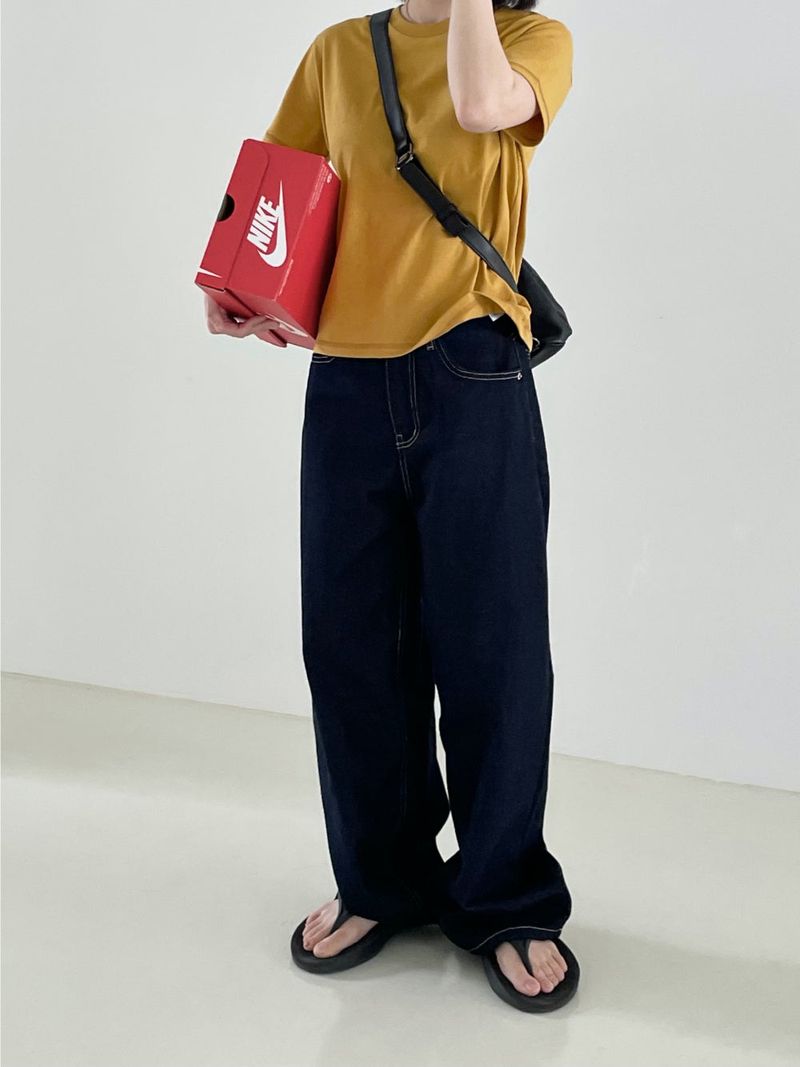 Cross leather sling bag