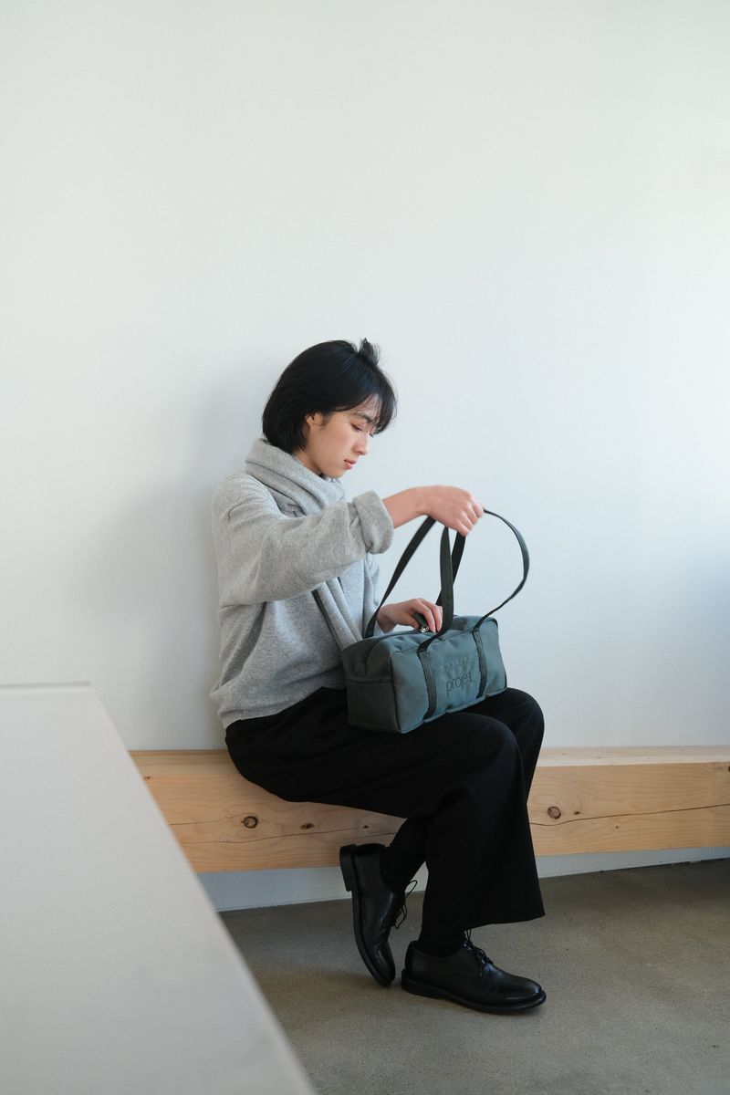 compact duffle bag (deep green)
