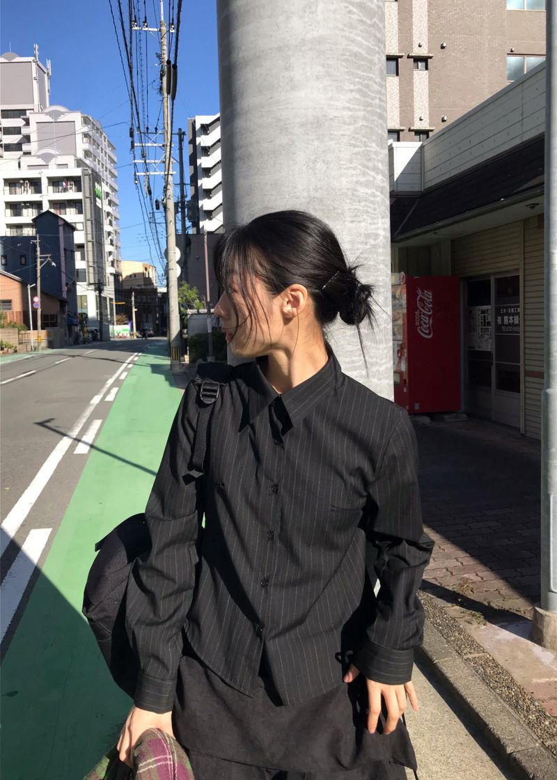  STRIPE BLEND SHIRT