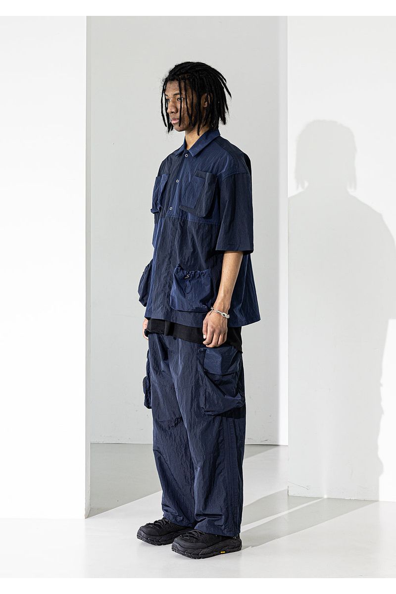 LIPSTACK POCKET OVERSIZED SHORT SHIRTS