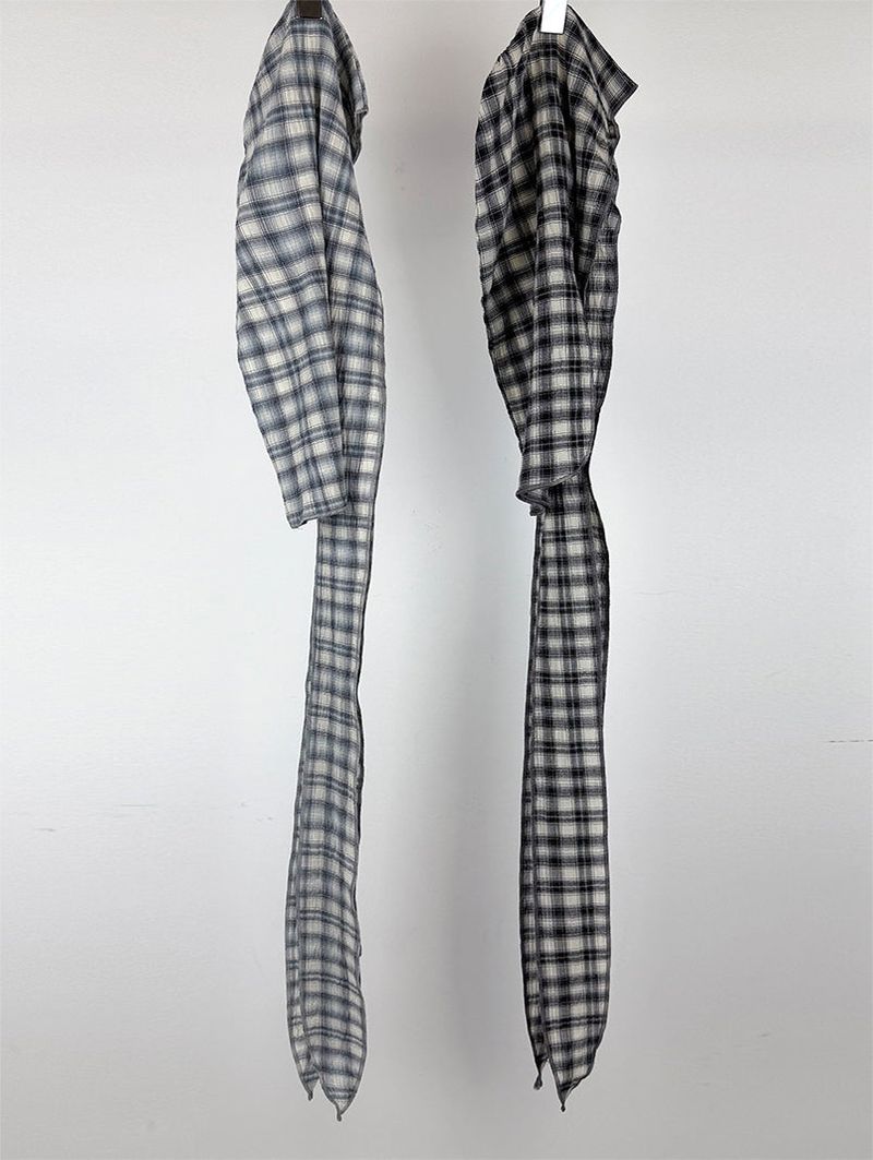 CHECK HAIR SCARF (2C)